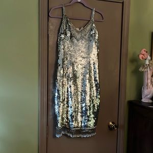 Total sequence cocktail dress